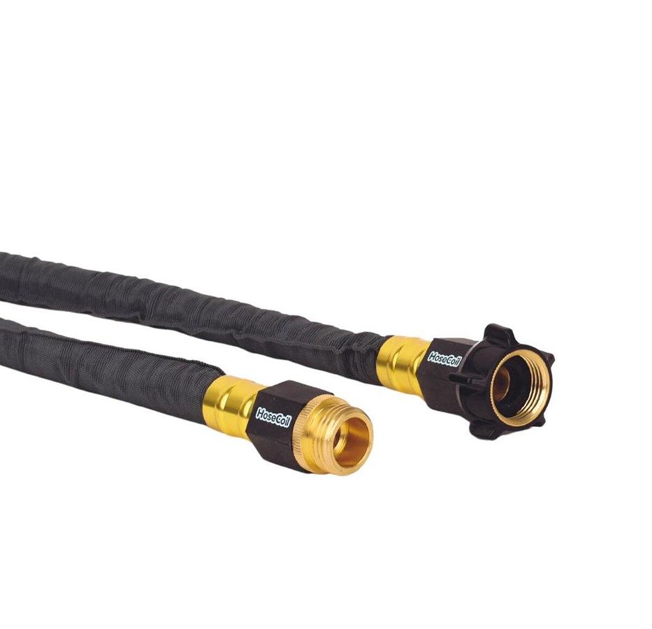 HoseCoil Stainlees Steel Pro 10ft Gray Hose Kit