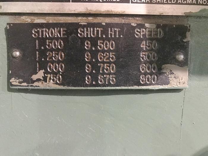 Used 32 Ton, MINSTER, No. B1-32, ADJUSTABLE STROKE HIGH SPEED PRESS