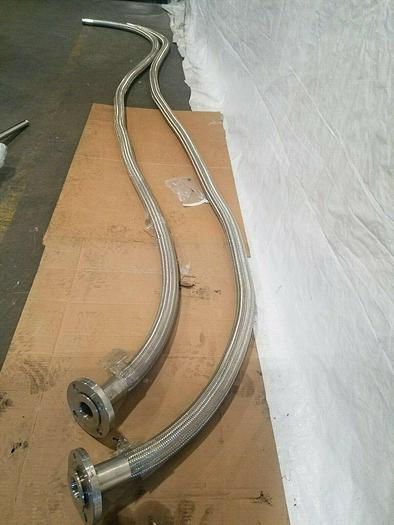 Used HOSE 2 inch Pharmaceutical Stainless Steel 15 Foot w/ Quick Connect and Flange