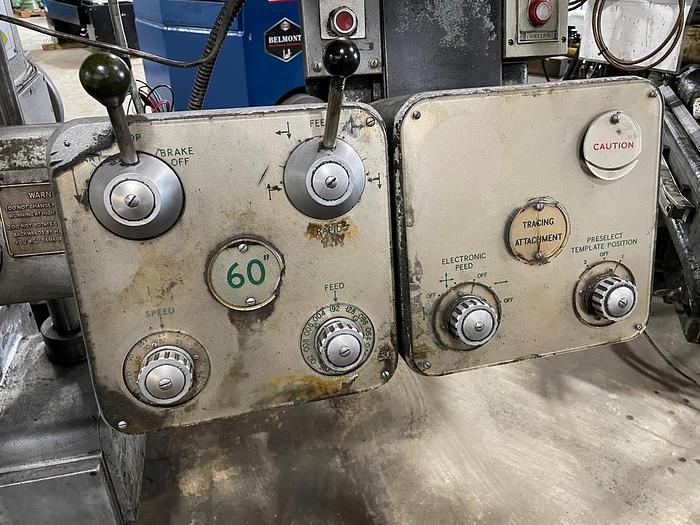 Used 1968 Webster Bennett Turret lathe, 72" Table, 79" Swing, 31" under rail, 150 RPM. Pendant Control