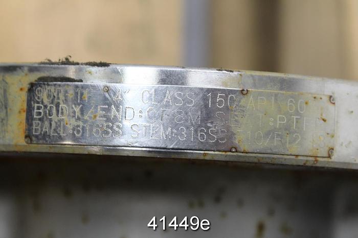 Used Fps Model 9650-0480-2507-0015 4" Ball Valve #41449