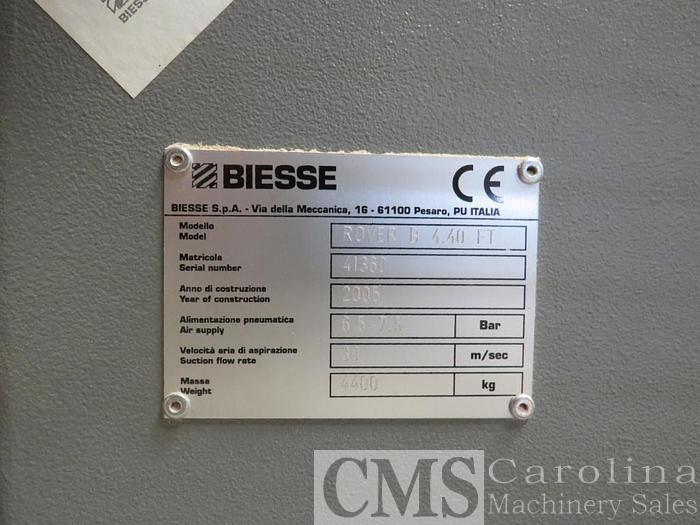 Used 2005 Biesse Rover B 4.40 FT CNC Router