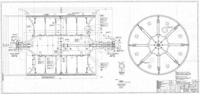 Unused Voith  Yankee Dryer, Unused, New In 2001, 233.5" Face, 215.73" Diameter, Design Sheet Width 208", Pressure Rating 125 Psig, 500 Pli Load, Dry Crepe. Shell Thickness 1.97", Head Thickness 2.56". Not Coated.  Ribbed Bore. #25822