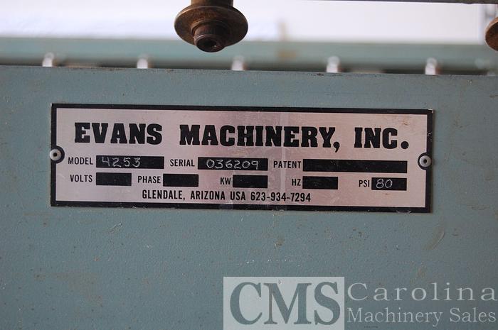 Used Evans Laminating machine 4253