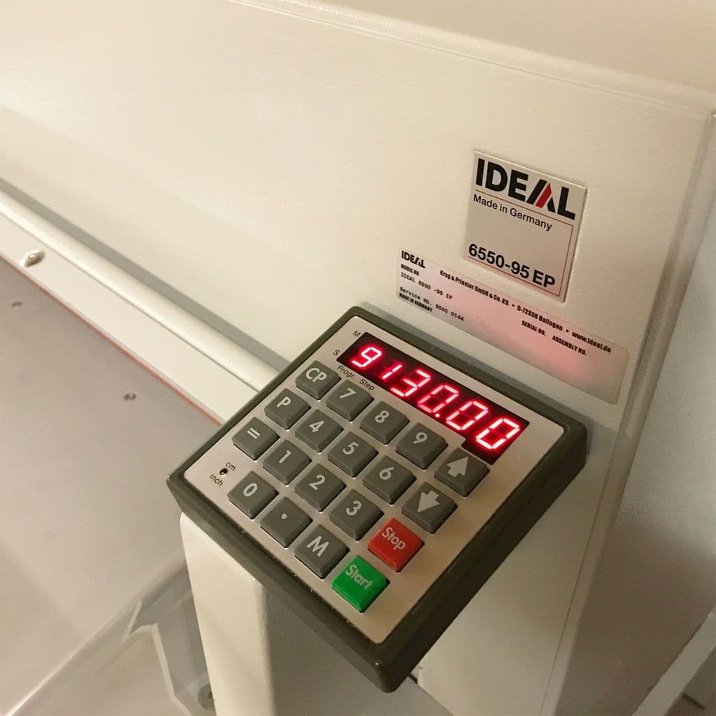 Used Pre-Owned IDEAL 6550-95EP 9-Program Guillotine
