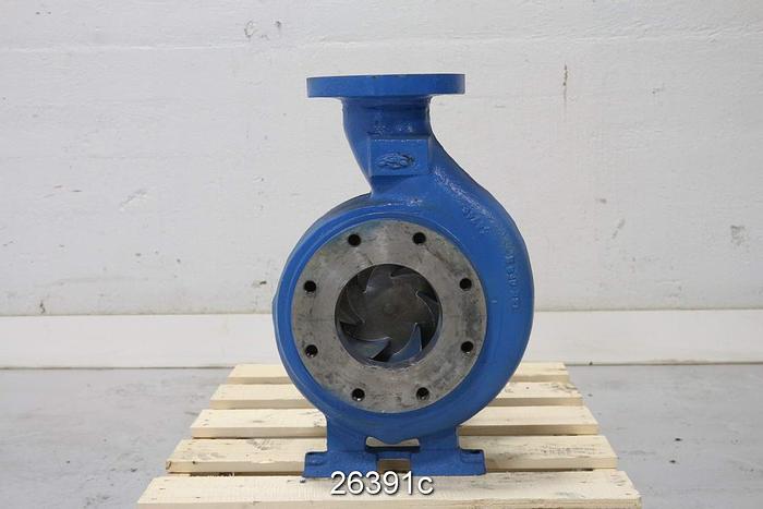 Used Goulds 3196 Pump, 3196, 4X6X10, 8-1/2" Diameter Impeller, Stainless Steel Casing, Stainless Steel Impeller, Stainless Steel Stuffing Box, Packing, With Mt Power End #26391