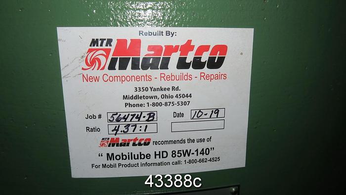 Unused Black Clawson No. 3 Pulper Drive, 4.37/1 Ratio #43388