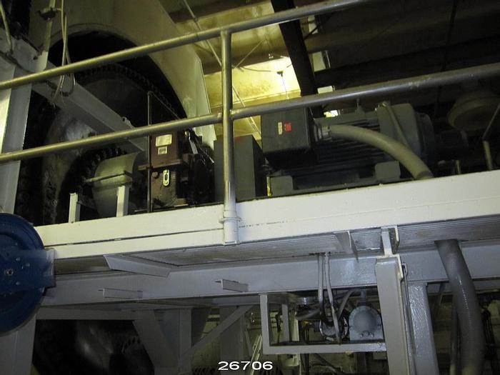 Used Beloit  Yankee Dryer With Framing, Drive, Hood And Doctor Assembly, 12'X136", 1 Grind, 125 Psi, Balanced For 2400 Fpm #26706