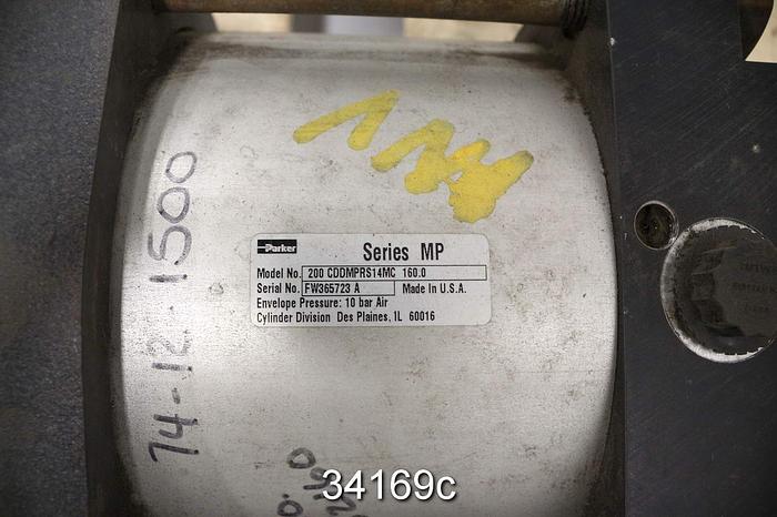 Unused Parker 200CDDMPRS14MC160.0 Hydraulic Cylinder, 9" Length, 7" Diameter #34169