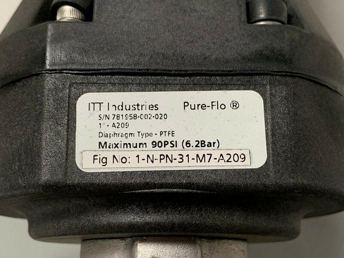 Used 2 ITT Sherotec 4-way Stainless Steel Valve w/ Position Monitors & 1"/2" Fittings