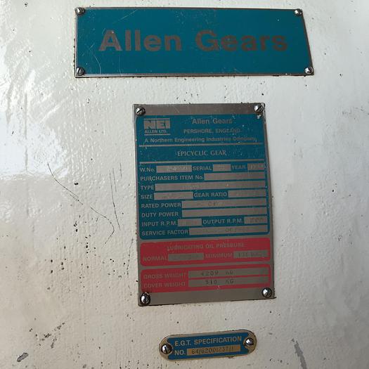 Used Allen Gears Gearbox for SGT 200