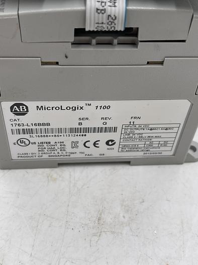 Used Allen-Bradley 1763-L16BBB Ser B Rev G FRN 11, 1762-IQ16 Ser A Rev B