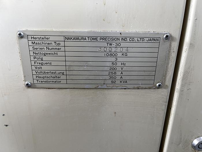Ottime Tornio Cnc a 6 Assi NAKAMURA TOME TW-30