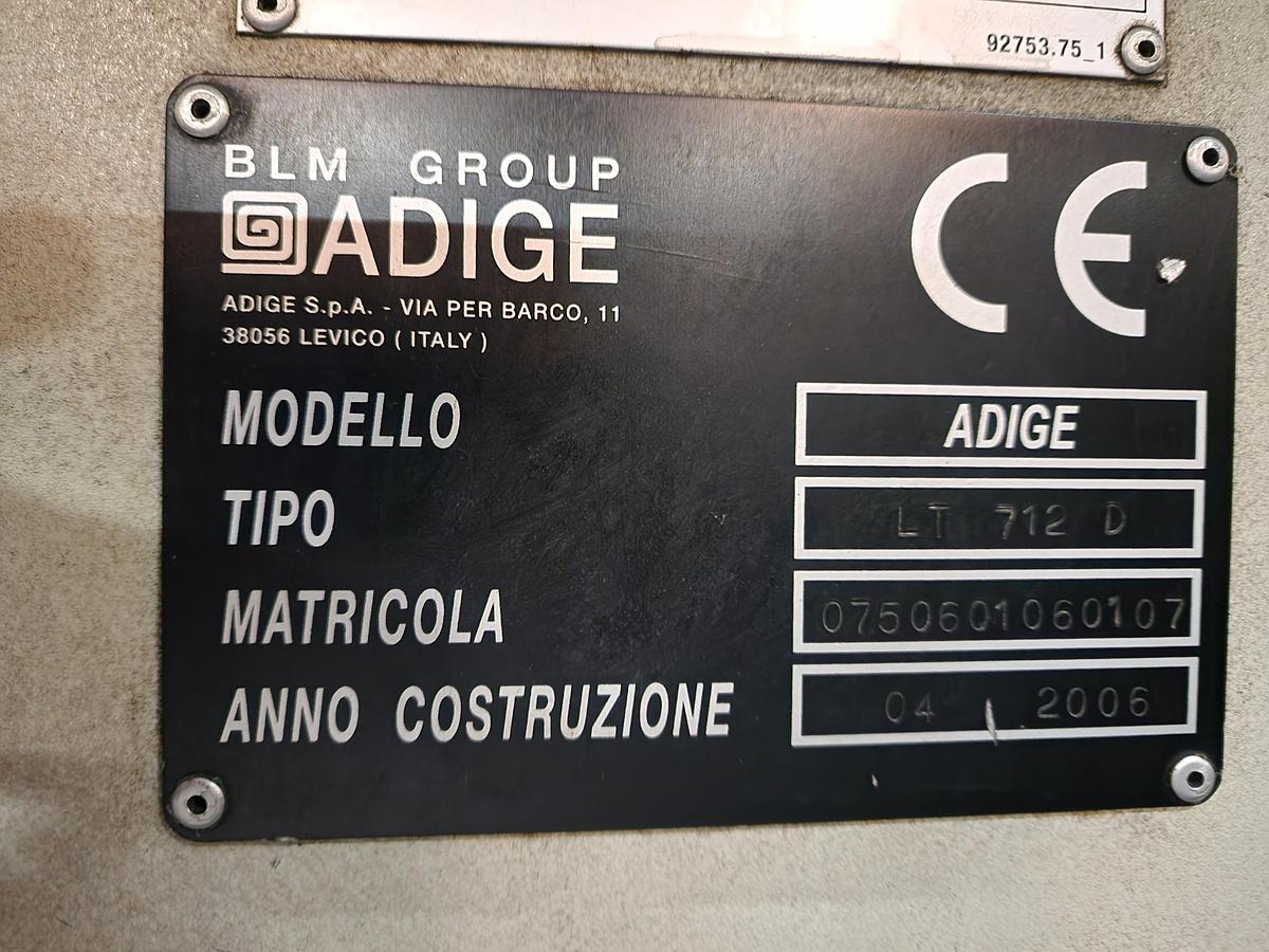 Used 2006 BLM Adige LT712D CNC Laserlathe Cutter