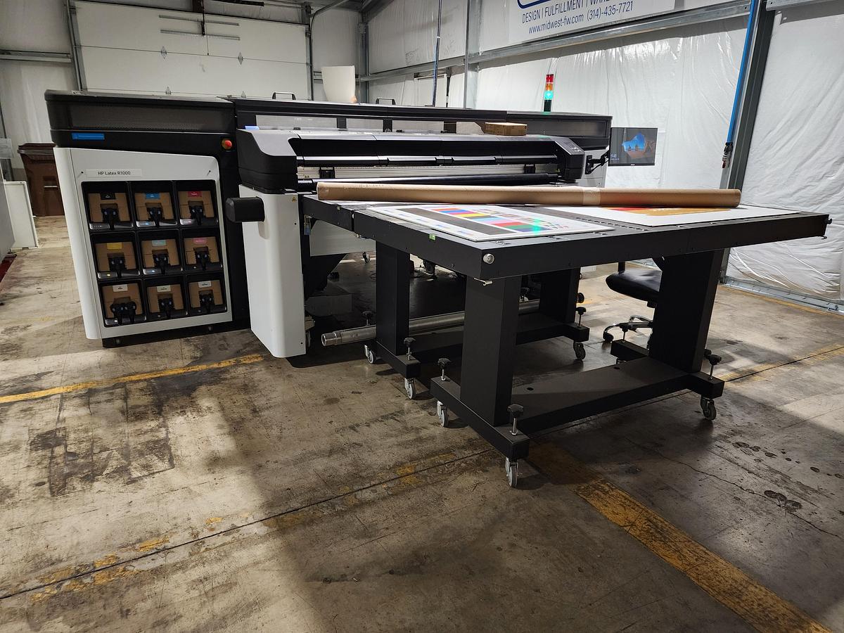 Used 2020 HP Latex R1000 Plus Flatbed Printer
