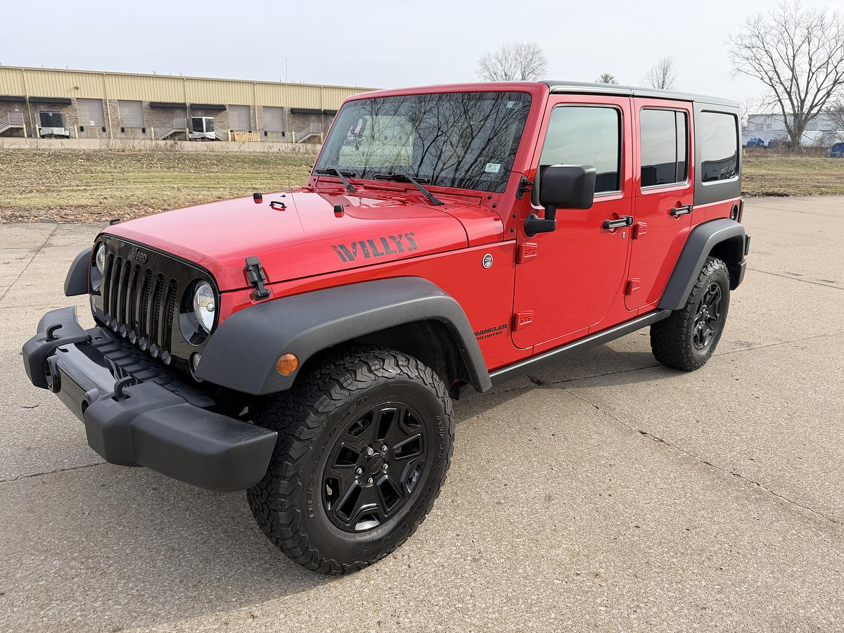 Used 2017 Jeep Wrangler Unlimited Sport 4X4 (4D JK) - Willys Wheeler Edition 24W