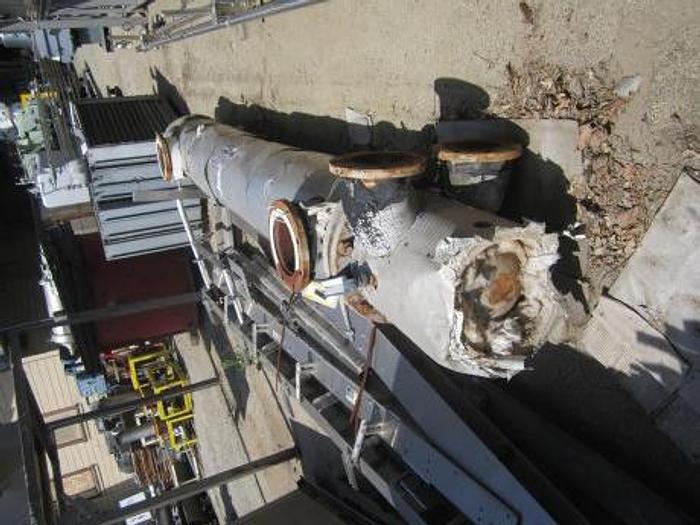 Used Heat Exchanger, Shell & Tube, 475 SF, C/st And Copper, #S735586