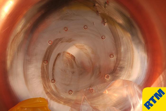 Used (8) Copper Coating Pans