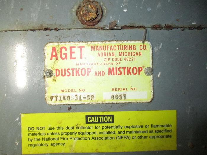 Used AGET MODEL FT140S31-SP DUSTKOP PASSPORT DUST COLLECTOR