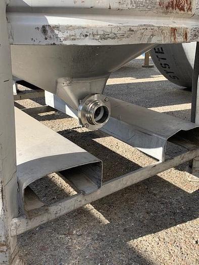 Used 211 Gallon Round Stainless Steel Tote Tanks
