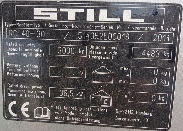Used 2014 Still RC 40-30