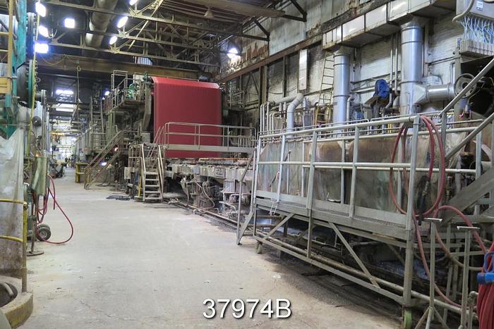 Used GL&V Paper Machine, 140.5" Wire Width, 120" Trim, 3000FPM, Jetmatic Fourdrinier #37974