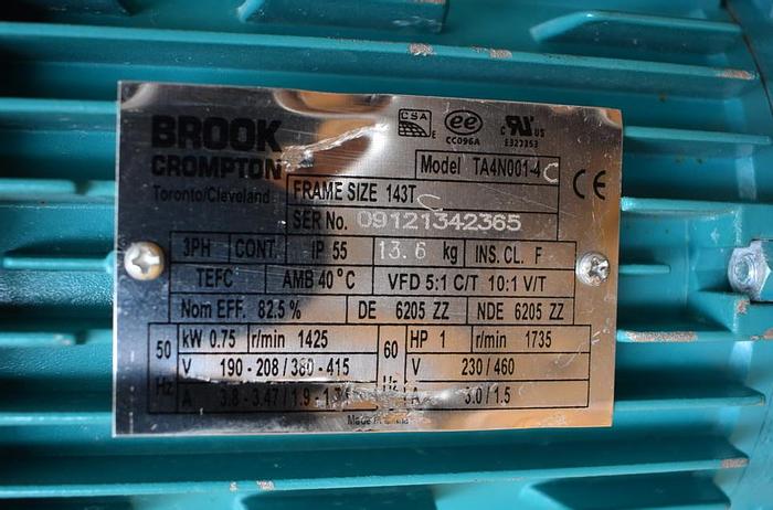 Used USED 75 GALLON STAINLESS STEEL TANK WITH TURBINE MIXER