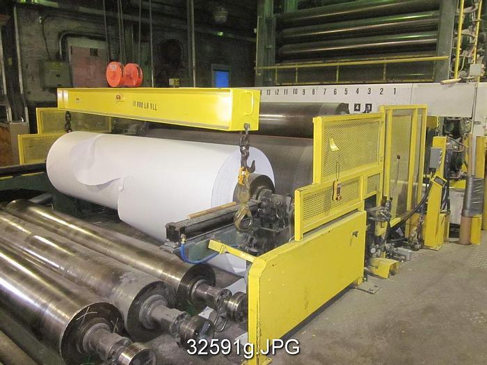 Used Rice Barton Complete Fourdrinier Paper Machine, 117" Wire Width #32591