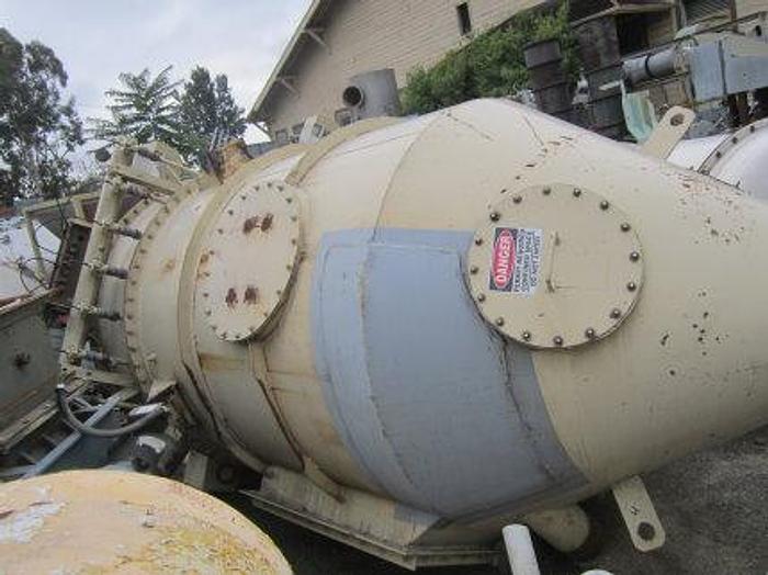 Used Dust Collector, Baghouse, 140 SF, Pulse, Round Tank, C/st #S737884