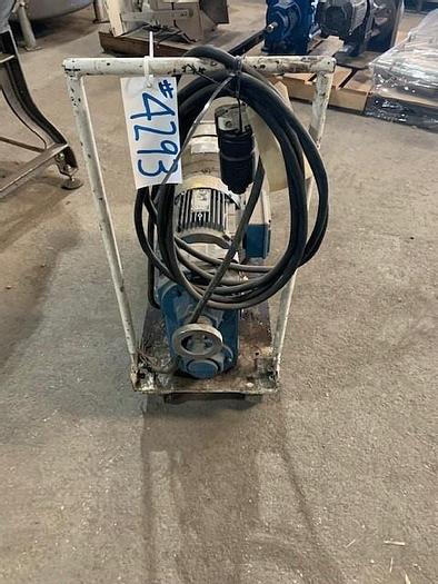Used Creamery Package Size 4 Positive Displacement Portable Pump