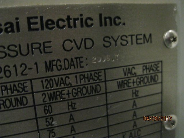 Used 2006 Kokusai Electric Co., Ltd Zestone-III(C) DJ-1223V