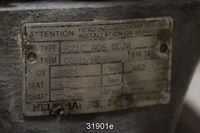 Used Neles Jamesbury R21C A06 CCJA 6" V-Ball Control Valve #31901