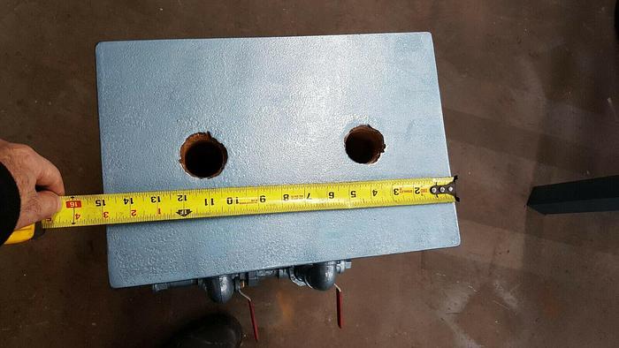 Used Vacuum Assist Table with Flasks for Casting High Temp Alloys