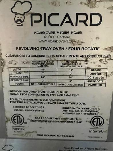Used Picard Revolution Rotary Oven - Model RE-8-24