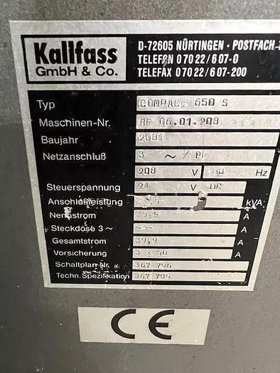 Used Kallfass Side Sealer and Shrink Tunnel
