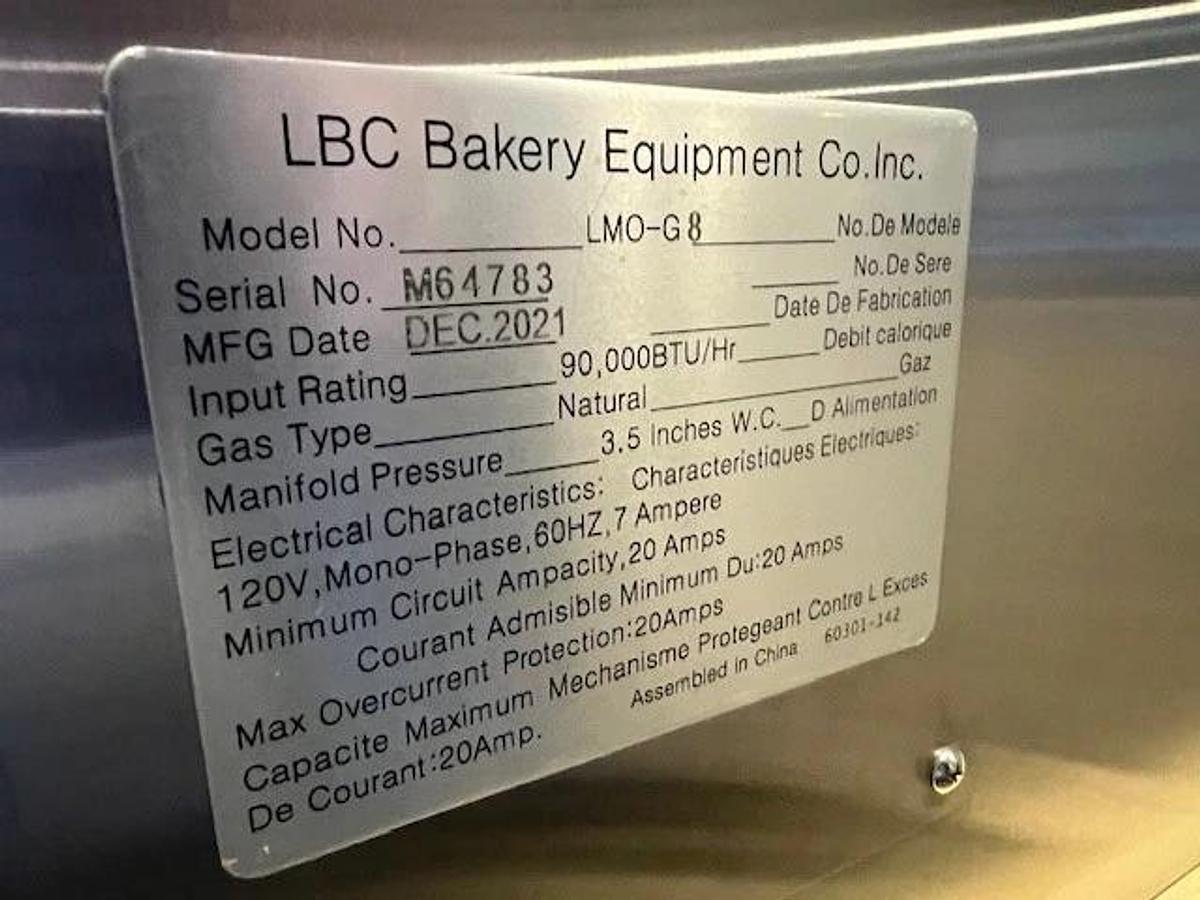 LBC Mini-Rack Oven - LMO-G8 - Nat Gas - New Old Stock