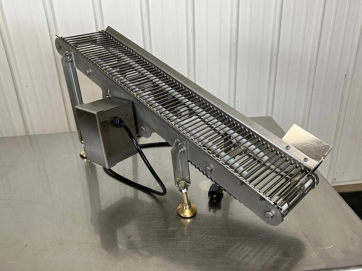 Used Countertop Donut Sugar Tumbler with Conveyor- Links Inline With Belshaw Mark II