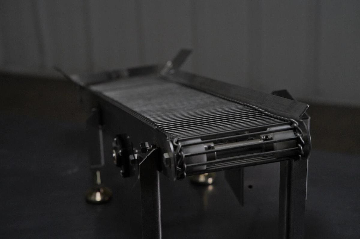 Used Countertop Donut Sugar Tumbler with Conveyor- Links Inline With Belshaw Mark II