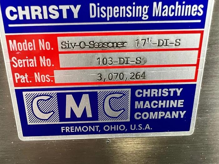 Used Christy Machine Company Siv-O-Seasoner 17" - DI-S