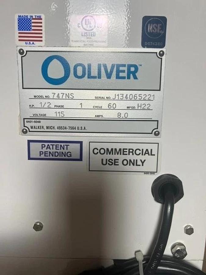 Oliver Select Bread Slicer - 747-NS - New