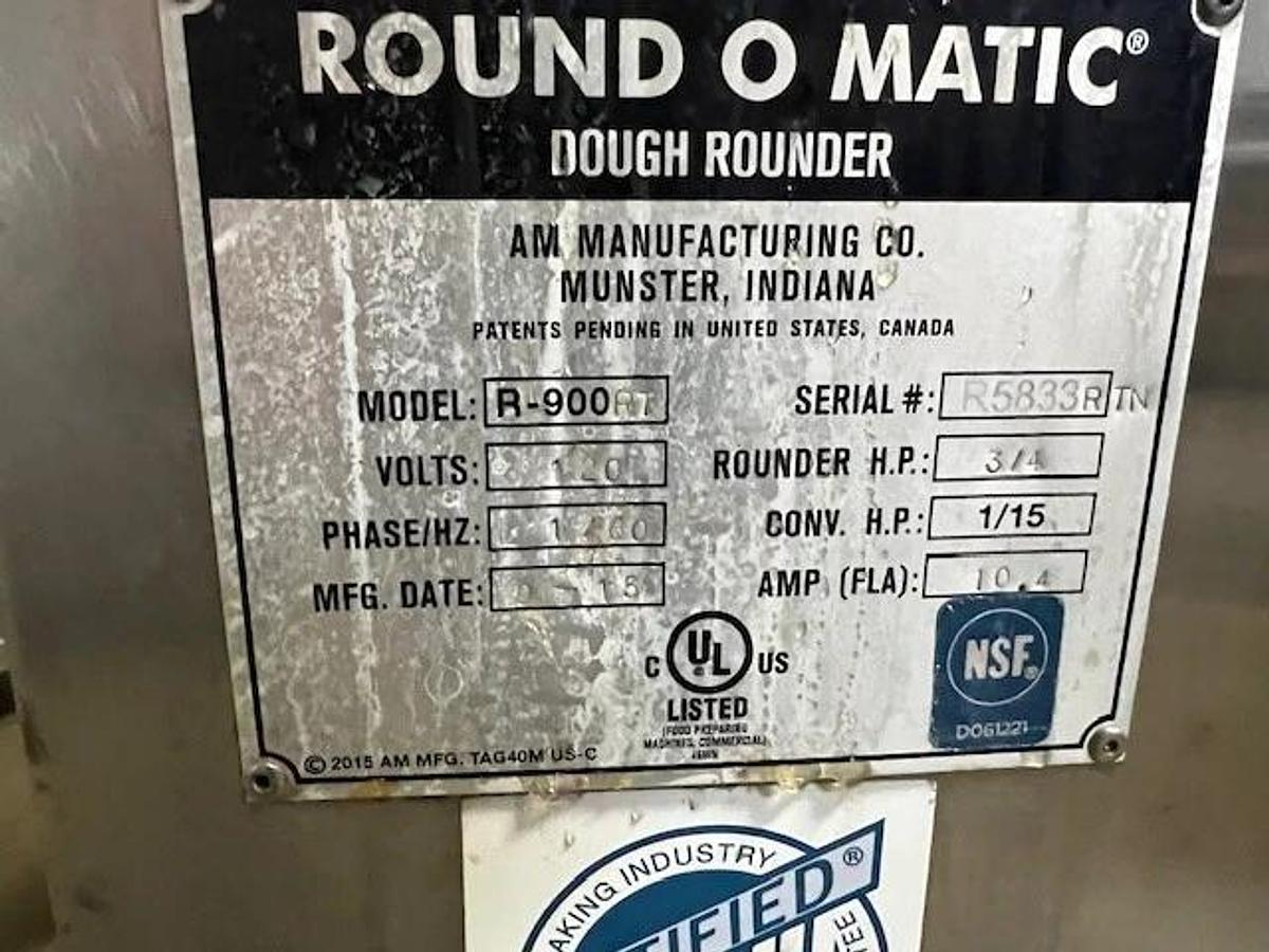 Used AM Manufacturing Round-O-Matic Dough Rounder - R900