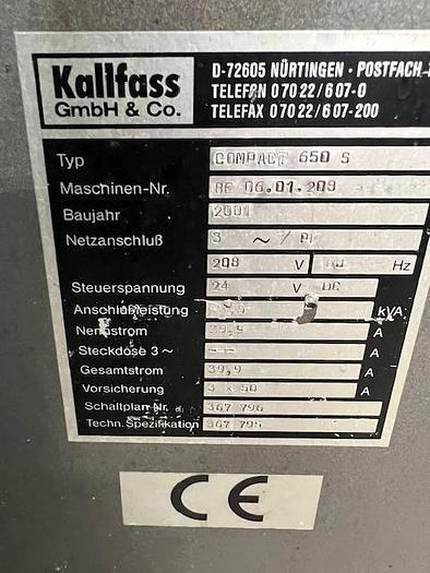 Used Kallfass Side Sealer and Shrink Tunnel