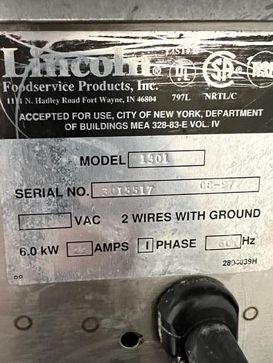 Used Lincoln Impinger Conveyor Pizza Oven - 1301 Double Stack
