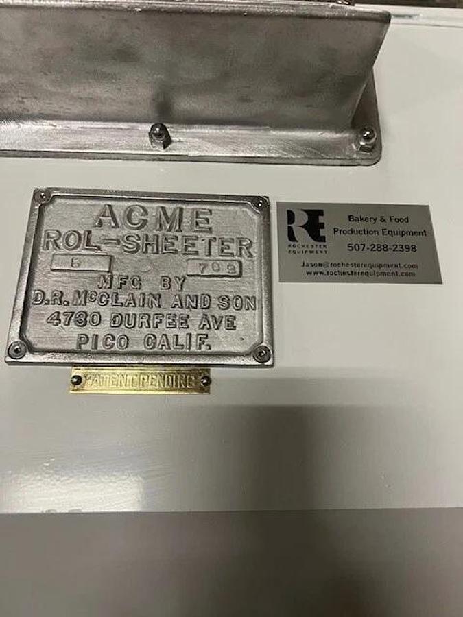 Used ACME 8 Dough Sheeter - Refurbished