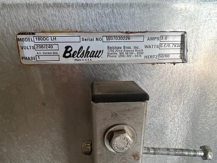 Used Belshaw 180 Degree Donut Cooling Conveyor