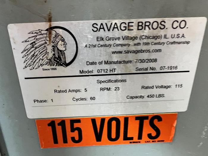 Used Savage Bowl Lift - Model 0712 HT