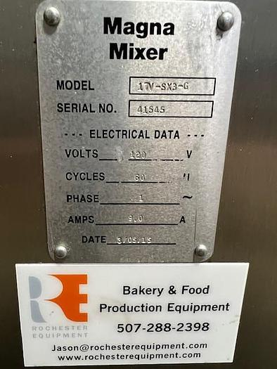 Used Magna Mixer Cookie Depositor - Model 17V-SX3-G - Variable Speed
