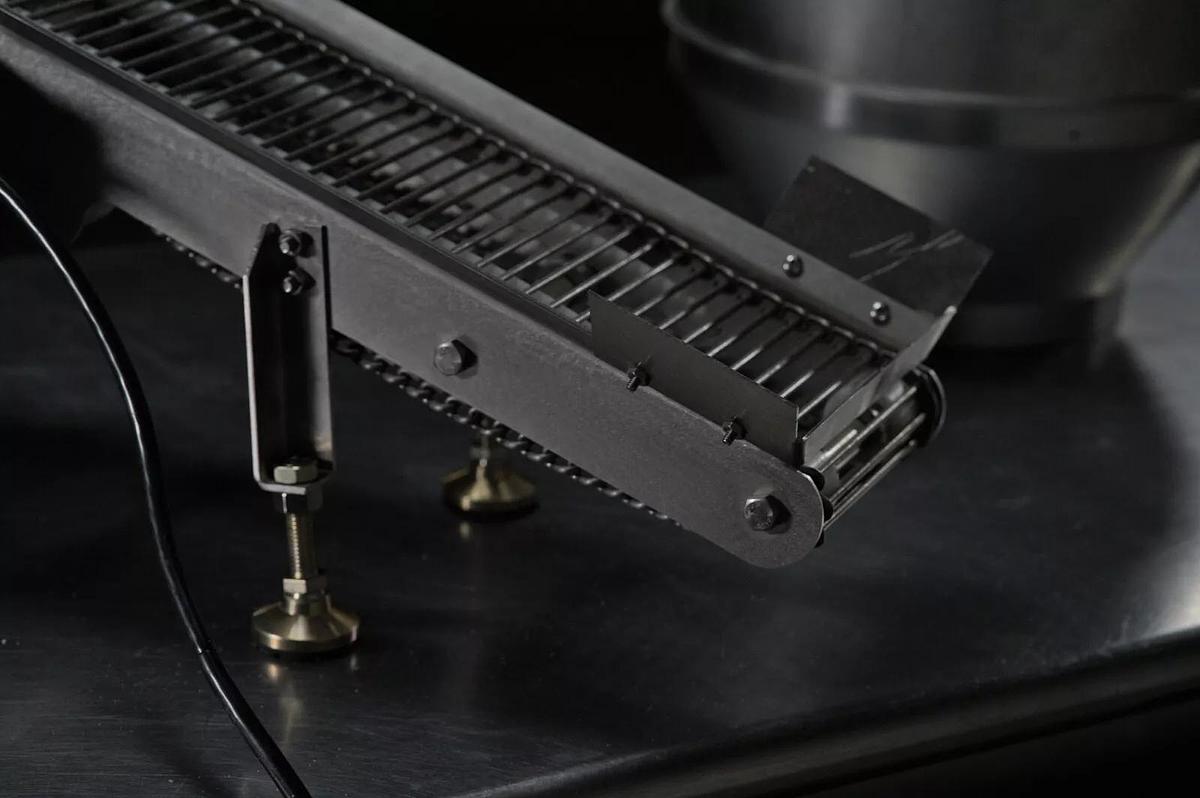 Used Countertop Donut Sugar Tumbler with Conveyor- Links Inline With Belshaw Mark II