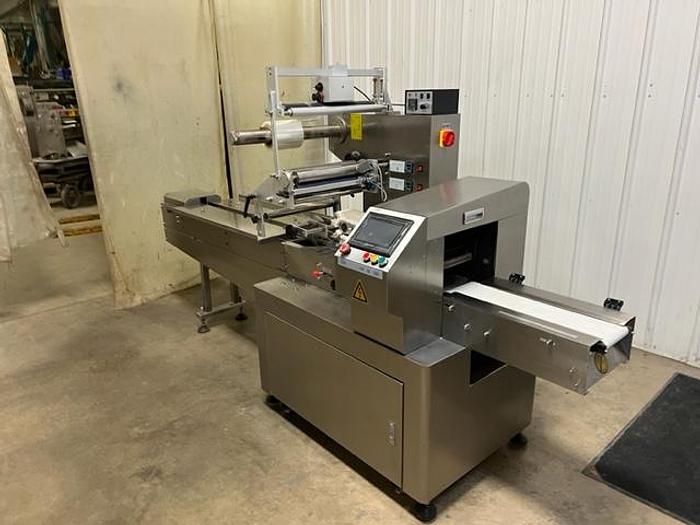 Used Sold Horizontal Flow Wrapper Packaging Machine With Date Code