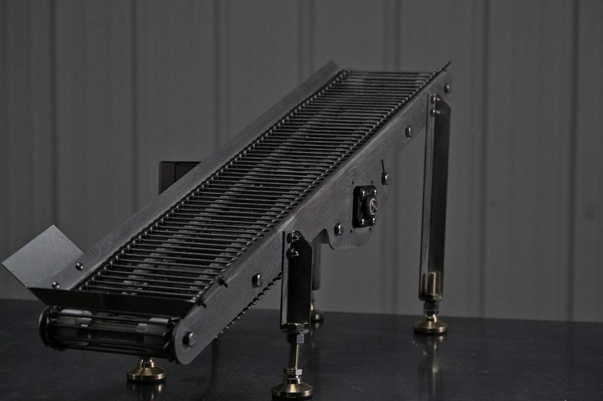 Used Countertop Donut Sugar Tumbler with Conveyor- Links Inline With Belshaw Mark II